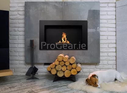 Wall-mounted bio-fireplaces