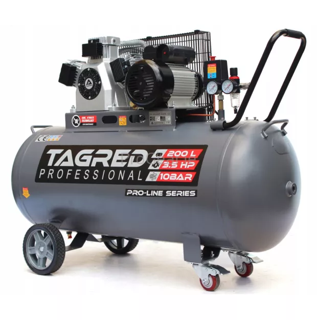 Oil-free compressor TAGRED TA3395 10 BAR 200L