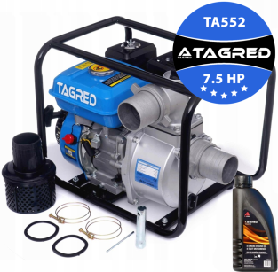 Gasoline Water Pump, 7.5 HP / 5500 W, 60,000 L/h, 3"