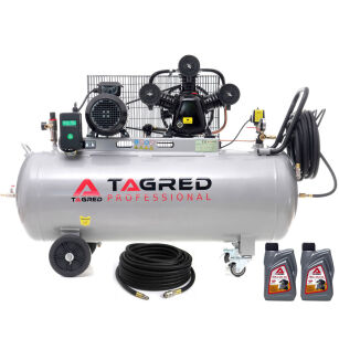 Oil compressor, TAGRED 200L 400V 3 pistons
