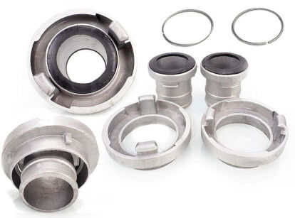 2" 52mm Quick Coupling for Fire Hoses, Set of 2 Couplings