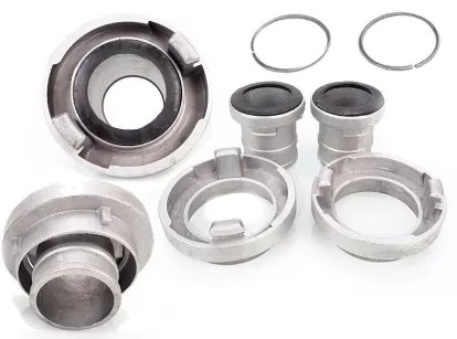 2" 52mm Quick Coupling for Fire Hoses, Set of 2 Couplings