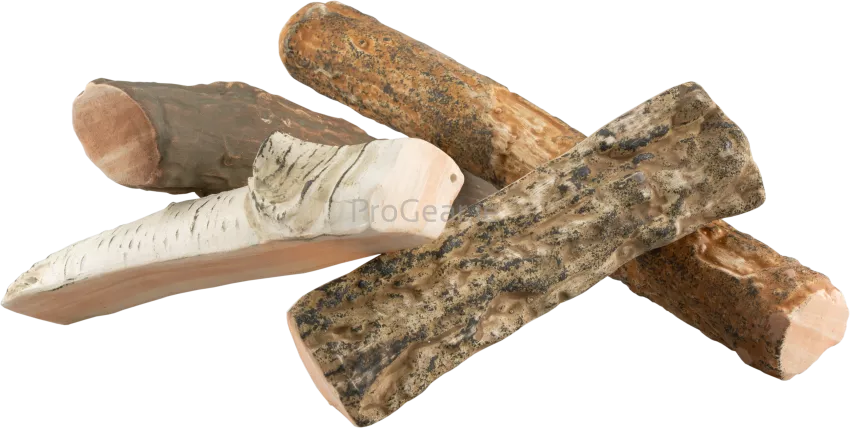 Ceramic Fireplace Logs – Classic Wood-Style Decoration