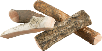 Ceramic Fireplace Logs – Classic Wood-Style Decoration