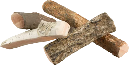 Ceramic Fireplace Logs – Classic Wood-Style Decoration