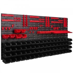 Workshop Tool Board 1728 x 780 mm with Hooks and 74 Bins