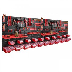Workshop Tool Board 230 x 78 cm + 30 Bins with Lids