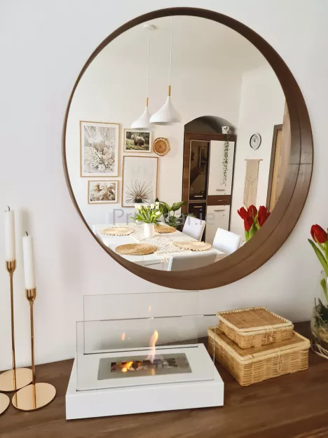 Home – Freestanding Bioethanol Fireplace (Matte White Structured)