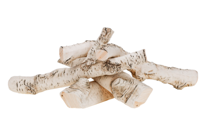 Ceramic Birch Logs