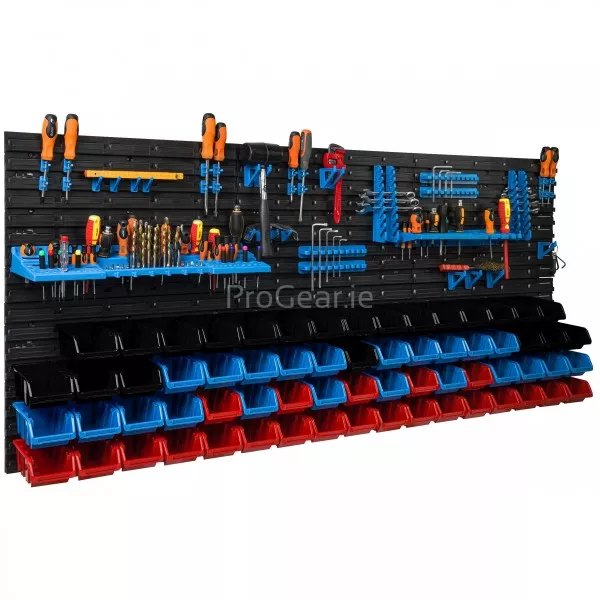 Workshop Board 175.5 x 78 cm with Holders and 66 Storage Bins