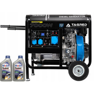 Power Generator Diesel TAGRED 7000W 2x230V 1x32A, ATS, ATR