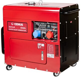 CEDRUS DG7E-3F POWER GENERATOR 7.1kW / 12 HP 230/400V AVR SILENT VERSION CEDRUS 7.1 kW KD195FC DIESEL